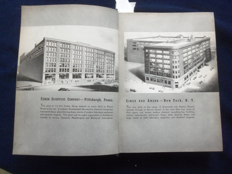 1942 ELMER AND AMEND FISHER SCIENTIFIC COMPANY HARDCOVER CATALOG - R 98A