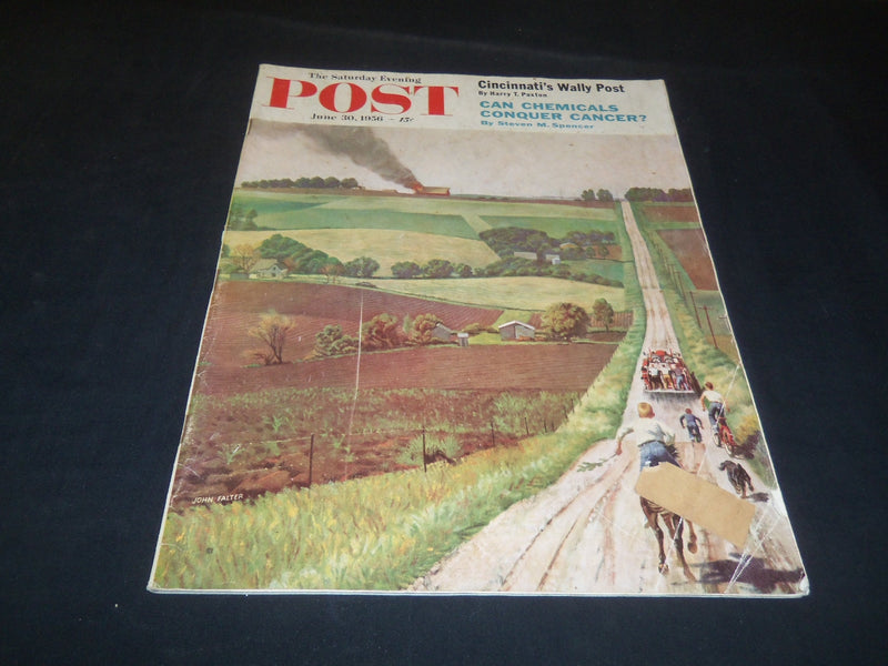 1956 JUNE 30 THE SATURDAY EVENING POST MAGAZINE - ILLUSTRATED COVER - SP 5632