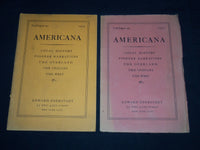 1929-1930 EDWARD EBERSTADT AMERICANA CATALOGUES LOT OF 2 - J 9025