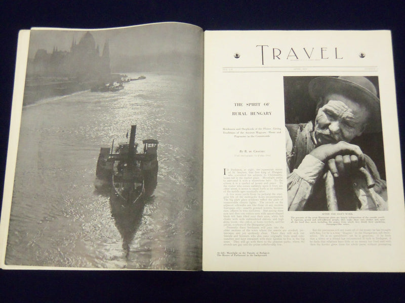 1933 APRIL TRAVEL MAGAZINE - ALONG THE COAST OF DEVON COVER - J 1940