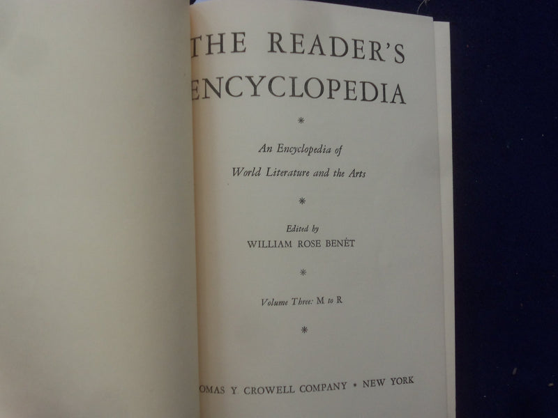 1948 THE READERS' ENCYCLOPEDIA HARDCOVER BOOKS - BOXED SET - 4 VOLUMES - KD 8832