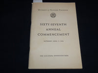 1950 UNIVERSITY OF SOUTHERN CALIFORNIA ANNUAL COMMENCEMENT PROGRAM - J 8799