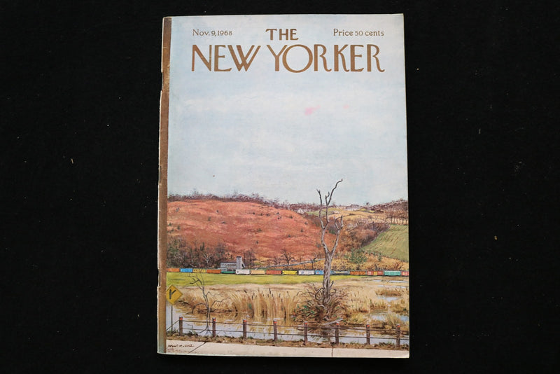 1968 NOVEMBER 9 NEW YORKER MAGAZINE - GREAT ILLUSTRATED COVER - NY 2768