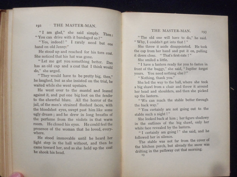 1906 THE MASTER-MAN HARDCOVER BOOK - JOHN LANE COMPANY - KD 8382