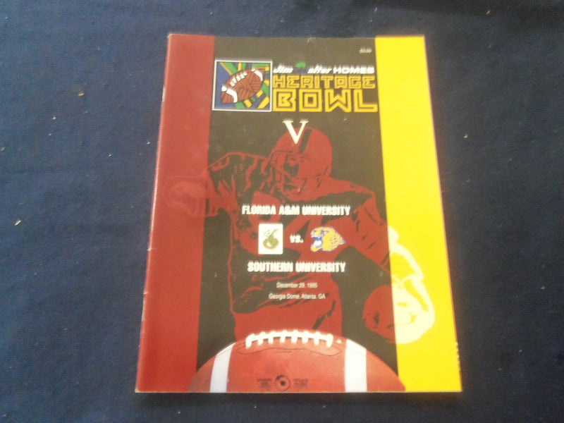 1995 DEC 29 HERITAGE BOWL PROGRAM - FLORIDA A&M UNIV VS SOUTHERN UNIV - ST 602O