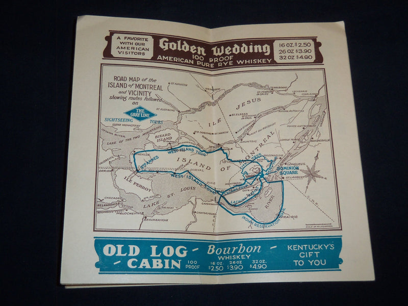 1920'S QUAINT MONTREAL THE GRAY LINE TOUR GUIDES LOT OF 2 - J 8526