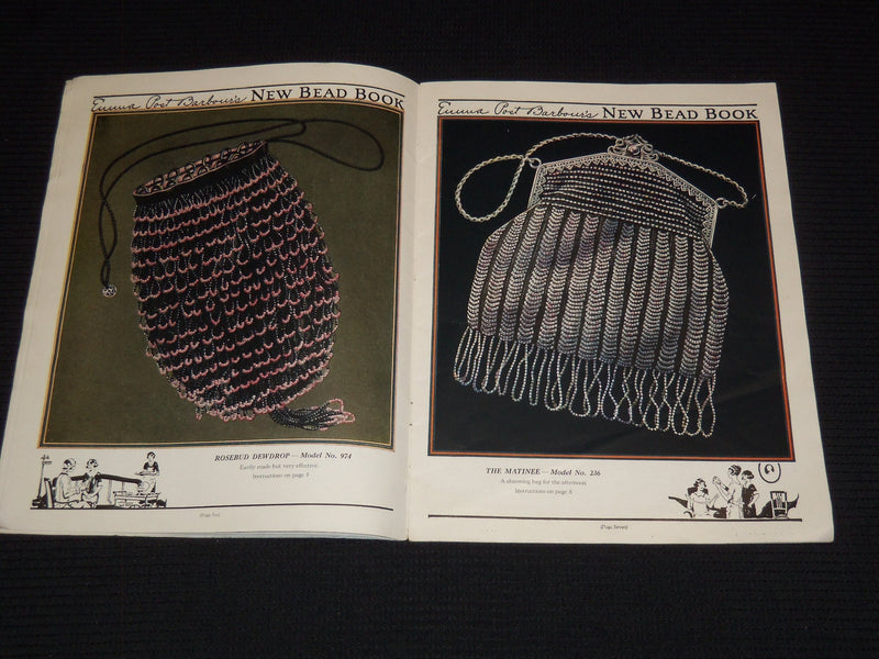 1924 EMMA BARBOUR'S NEW BEAD BOOK - NATRACO QUALITY -NICE ILLUSTRATIONS - J 7349