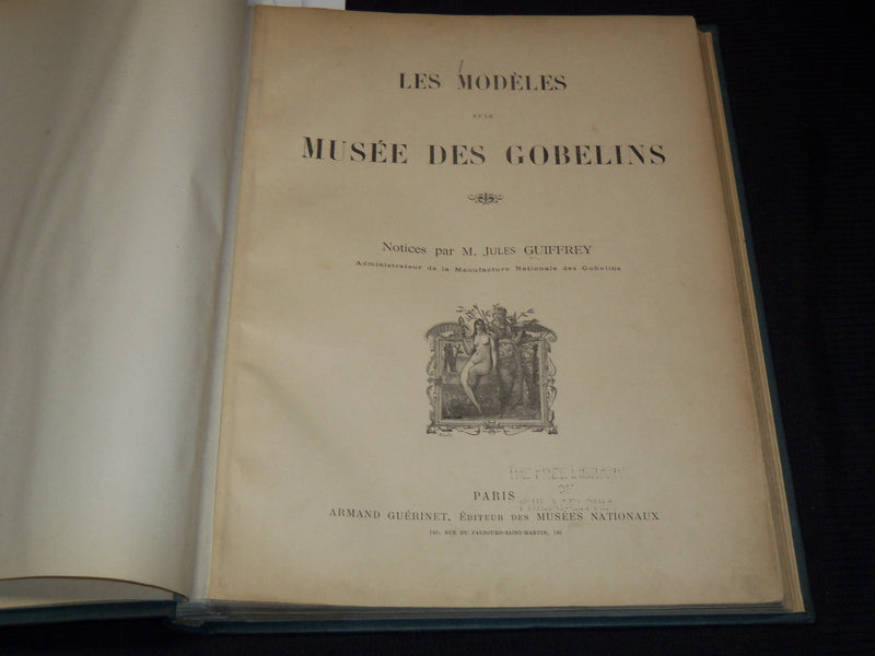 1900'S LES MODELES ET LE MUSEE DES GOBELINS VOLUMES 1-5 BY JULES GUIFFREY - #3