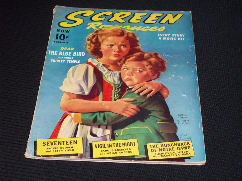 1940 FEBRUARY SCREEN ROMANCES MAGAZINE - SHIRLEY TEMPLE & RUSSELL - E 16549