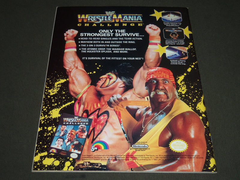 1991 FEBRUARY WWF WRESTLING MAGAZINE - HULK HOGAN COVER - J 2254