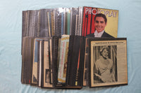 HOLLYWOOD MOVIE STAR SCRAPBOOK PAGES - 200+ PAGES AND 3 EMPTY ALBUMS - E 26488