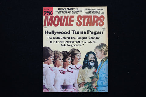 1968 JUNE MOVIE STARS MAGAZINE - LENNON SISTERS & MIA FARROW COVER - E 24232