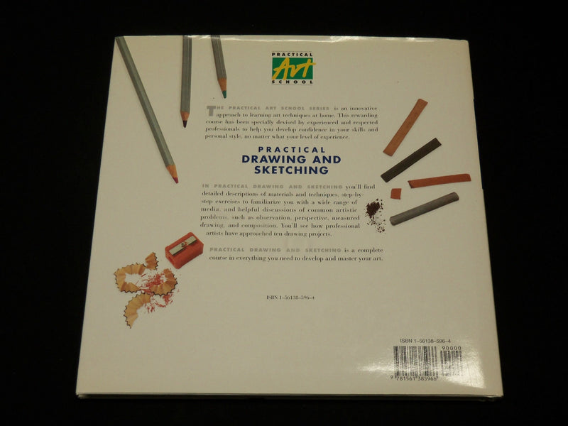 1995 PRACTICAL DRAWING AND SKETCHING HARDCOVER BOOK BY GERALD WOODS - I 1922