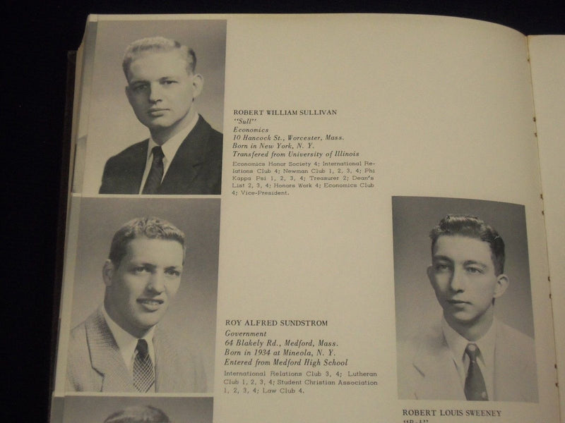 1956 INDEX UNIVERSITY OF MASSACHUSETTS COLLEGE YEARBOOK - GREAT PHOTOS - YB 849