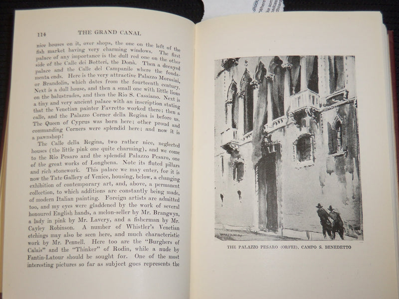 1927 A WANDERER IN VENICE HARDCOVER BOOK BY E. V. LUCAS - KD 9401