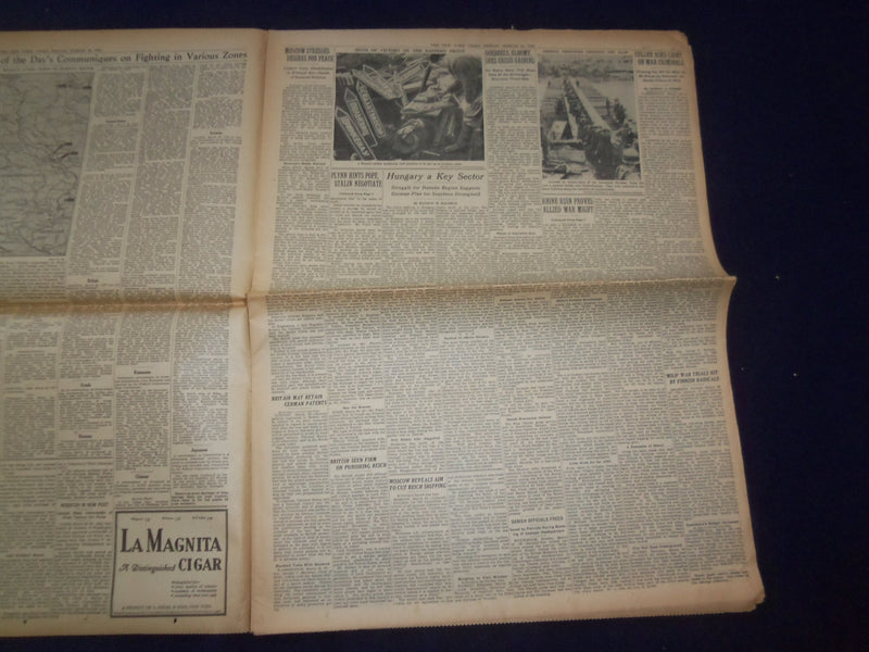 1945 MARCH 23 NEW YORK TIMES - GERMANS REPORT MONTGOMERY ACROSS RHINE - NP 6674