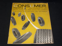 1958 MAY CONSUMER REPORTS MAGAZINE - TIRES FRONT COVER - E 6419
