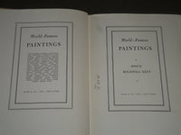 1939 WORLD FAMOUS PAINTINGS EDITED BY ROCKWELL KENT - 100 PLATES - KD 4004