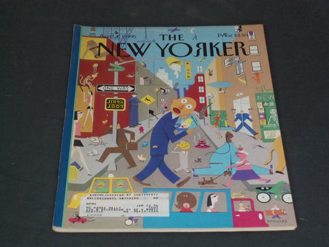 1995 APRIL 3 THE NEW YORKER MAGAZINE - ILLUSTRATED COVER - NY 1748