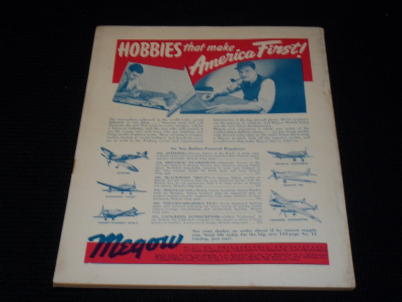 1941 AUGUST FLYING ACES MAGAZINE ILLUSTRATED FRONT COVER - E 152