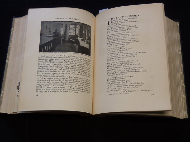 1915 OCTOBER-1916 MARCH THE CRAFTSMAN MAGAZINE BOUND VOLUME - KD 7888