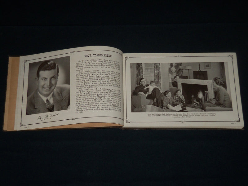 1942 DON MCNEILL'S BREAKFAST CLUB FAMILY ALBUM - NICE PHOTOS - KD 5284