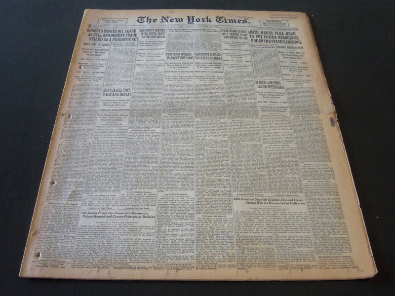 1926 DEC 14 NEW YORK TIMES - FALL & DOHENY FRAUD VEILED AS PATRIOT ACT - NT 6551
