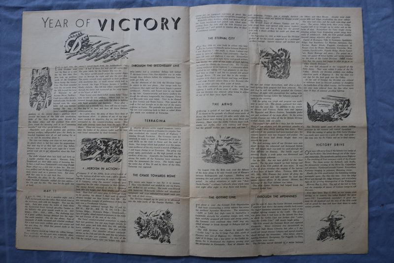 1945 MAY CUSTER COMBATEER MAGAZINE -SURRENDER IN ITALY-VICTORY IN EUROPE- K 3122
