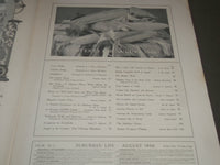1906 AUGUST SUBURBAN LIFE THE COUNTRYSIDE MAGAZINE - GREAT COVER & ADS - SP 9515