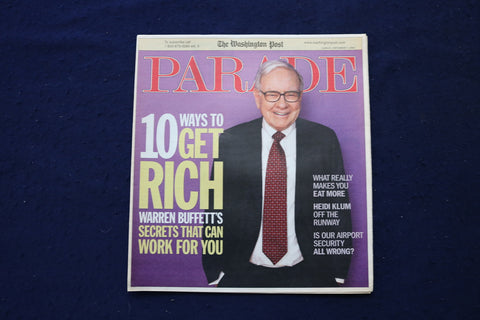 2008 SEPTEMBER 7 PARADE MAGAZINE - WARREN BUFFETT COVER - E 18429