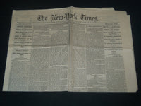1865 JANUARY 19 NEW YORK TIMES NEWSPAPER - FORT FISHER CAPTURED - NP 3986