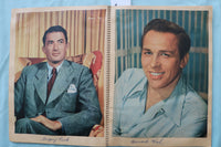 1950'S HOLLYWOOD ACTORS SCRAPBOOK - MARLON BRANDO-TONY CURTIS-ALAN LADD- E 26495