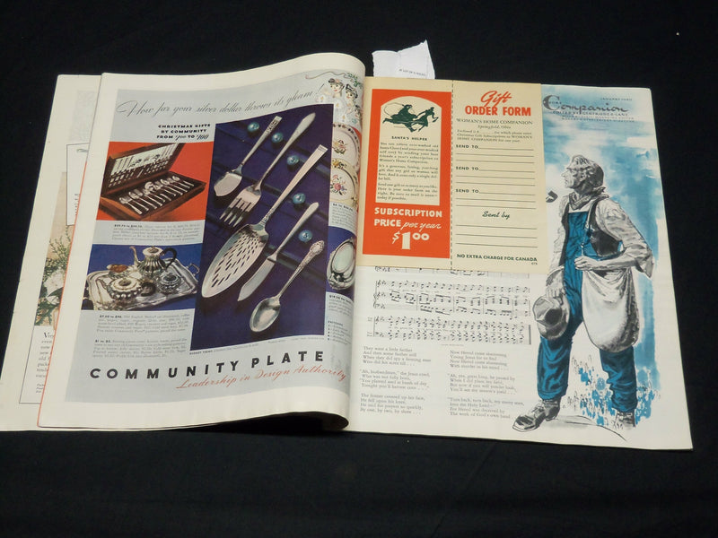 1940 JANUARY WOMAN'S HOME COMPANION MAGAZINE - BEAUTIFUL FRONT COVER - F 567G