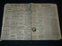 1874 DECEMBER 24 PORTLAND DAILY PRESS NEWSPAPER - THE HAMLIN OPERATIONS- NP 4179
