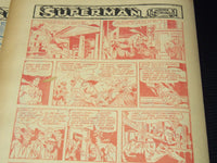 1952 DIARIO DE COSTA RICA DOMINGO COLOR COMICS LOT OF 13 - SUPERMAN - NP 2152V