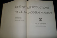 1965 FINE ART REPRODUCTIONS OF OLD & MODERN MASTERS BOOK - NICE PRINTS - KD 3139