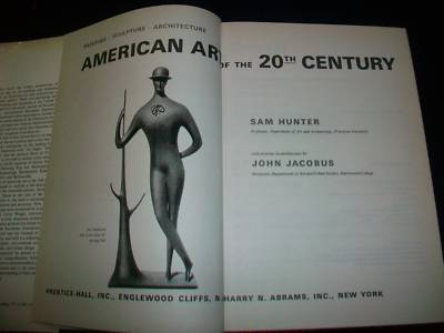 1980'S AMERICAN ART OF 20TH CENTURY BY SAM HUNTER & JOHN JACOBUS - KD 2931