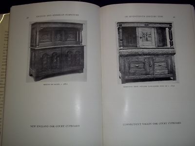 1929 ENGLISH & AMERICAN FURNITURE BOOK BY HERBERT CESCINSKY & HUNTER - KD 728A