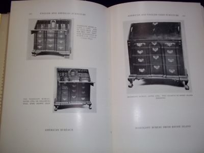 1929 ENGLISH & AMERICAN FURNITURE BOOK BY HERBERT CESCINSKY & HUNTER - KD 728A