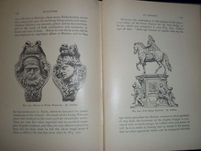 1885 SCULPTURE FOR BEGINNERS & STUDENTS BOOK BY CLARA ERSKINE-CLEMENT - KD 728D