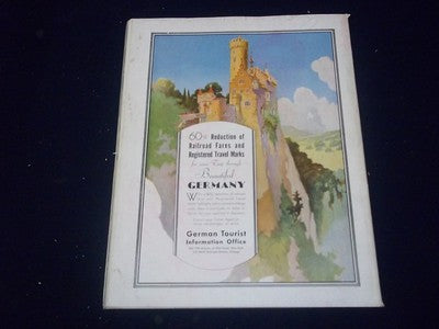 1935 APRIL TRAVEL MAGAZINE - THE KAISERBURG NUREMBURG - II 1934