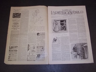 1897 AUGUST THE LADIES' WORLD MAGAZINE - GREAT PHOTOS AND ADS - SP 3023