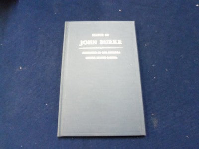 1963 STATUE OF JOHN BURKE PRESENTED IN THE ROTUNDA U.S. CAPITOL BOOK - KD 727P