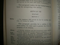 1925 DECLARATION OF INDEPENDENCE & CONSTITUTIONS OF US & NEW JERSEY BOOK- KD 781
