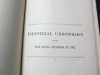 1902 LABOR & INDUSTRIAL CHRONOLOGY BOOK - COMMONWEALTH OF MASSACHUSETTS-KD 1775A