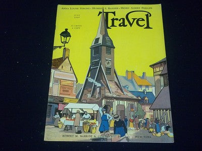 1929 JUNE TRAVEL MAGAZINE - IN A NORMANDY VILLAGE - II 1961