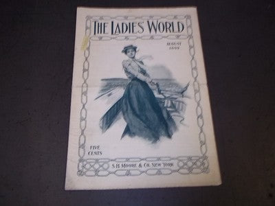 1899 AUGUST THE LADIES' WORLD MAGAZINE - GREAT PHOTOS AND ADS - SP 3039