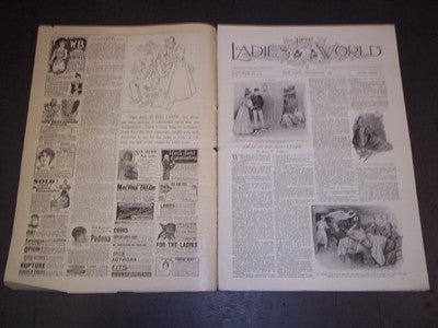 1897 SEPTEMBER THE LADIES' WORLD MAGAZINE - GREAT PHOTOS AND ADS - SP 3022