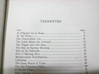 1921 VIGNETTES OF SAN FRANCISCO BOOK BY ALMIRA BAILEY - KD 1775C