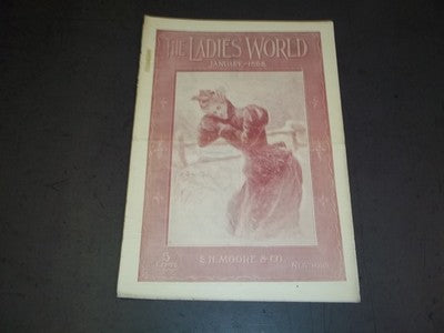 1898 JANUARY THE LADIES' WORLD MAGAZINE - GREAT PHOTOS AND ADS - SP 3038